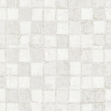 4019-86419 Varak Platinum Checkerboard Wallpaper