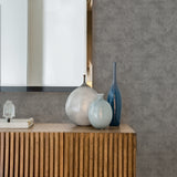 4019-86435 Cibola Pewter Stone Wallpaper