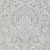 4019-86443 Artemis Silver Floral Damask Wallpaper
