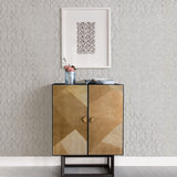 4019-86452 Ziva Platinum Trellis Wallpaper