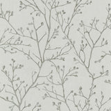4019-86456 Koura Platinum Budding Branches Wallpaper