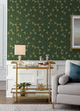 4034-26774 Fairbank Evergreen Linen Geometric Wallpaper