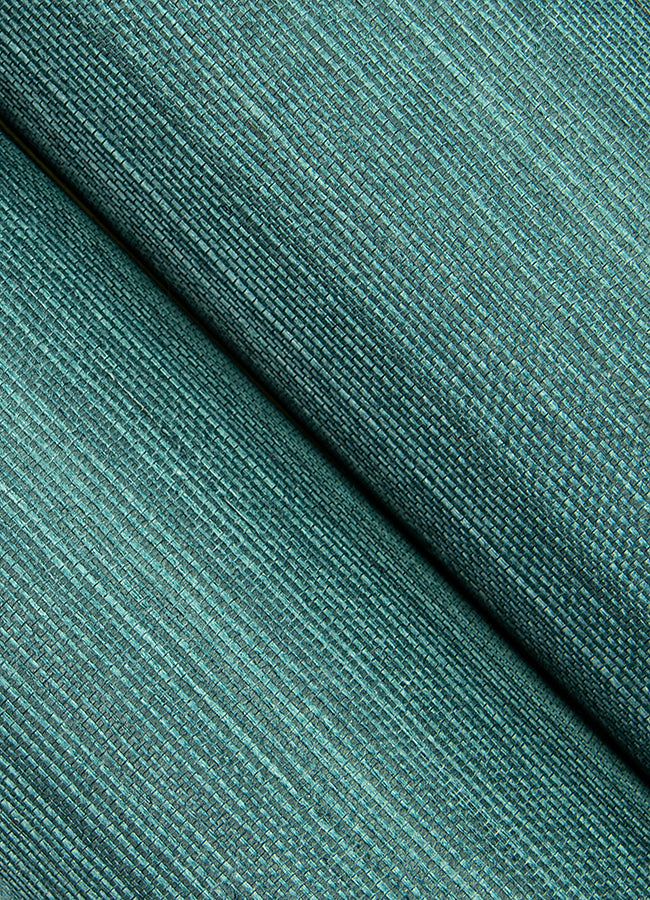 4034-72101 Colcord Teal Sisal Wallpaper – wallcoveringsmart