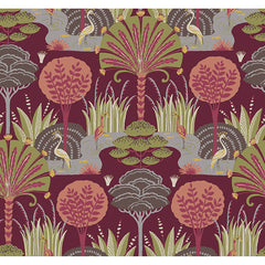 4034-72122 Mandeville Raspberry Tropical Paradise Wallpaper