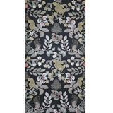 4034-72131 Black gray beige gold metallic Jungle Tropical leaves leopard cheetah Wallpaper