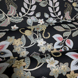 4034-72131 Black gray beige gold metallic Jungle Tropical leaves leopard cheetah Wallpaper