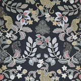 4034-72131 Black gray beige gold metallic Jungle Tropical leaves leopard cheetah Wallpaper