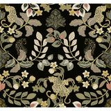 4034-72131 Getty Black Jungle Damask Wallpaper