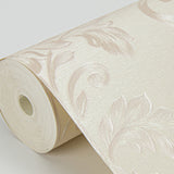 4058-21787 Antonella Rose Gold Scroll Wallpaper