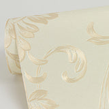 4058-21788 Antonella Gold Scroll Wallpaper