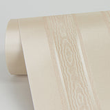 4058-21792 Zeta Peach Moire Stripe Wallpaper