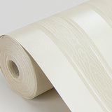 4058-21793 Zeta Cream Moire Stripe Wallpaper
