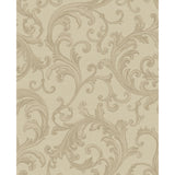 4058-24831 Noemi Taupe Acanthus Wallpaper