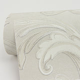 4058-24834 Noemi Silver Acanthus Wallpaper