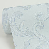 4058-24836 Noemi Light Blue Acanthus Wallpaper
