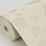 4058-24842 Vittoria Cream Floral Wallpaper