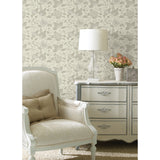 4058-24844 Vittoria White Floral Wallpaper