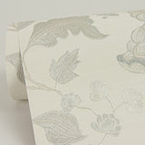4058-24844 Vittoria White Floral Wallpaper