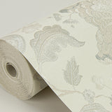 4058-24844 Vittoria White Floral Wallpaper