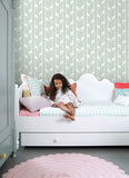 4060-139058 Vivi Sage Giraffe Wallpaper