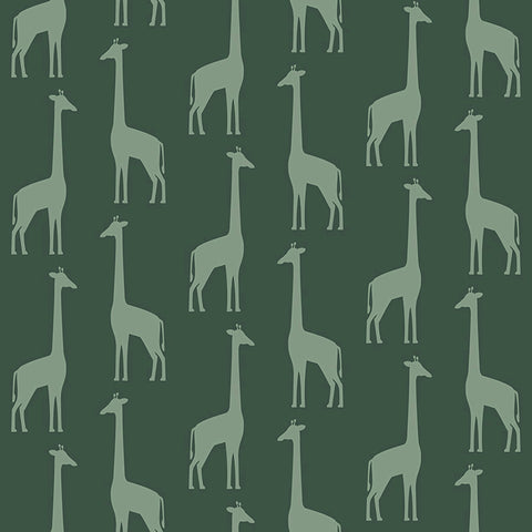 4060-139061 Vivi Teal Giraffe Wallpaper