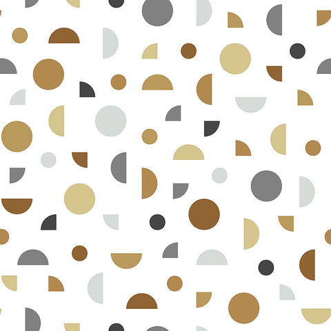 4060-139278 Marilee Neutral Circles Wallpaper