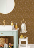 4060-139281 Tatula Chestnut Floral Wallpaper