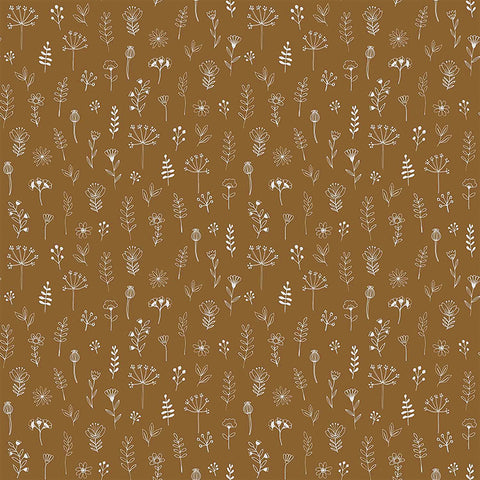 4060-139281 Tatula Chestnut Floral Wallpaper