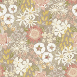 4066-26521 Karina Neutral Wildflower Garden Wallpaper