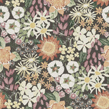 4066-26522 Karina Raspberry Wildflower Garden Wallpaper