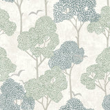 4066-26542 Lykke Green Textured Tree Wallpaper