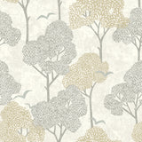 4066-26543 Lykke Neutral Textured Tree Wallpaper