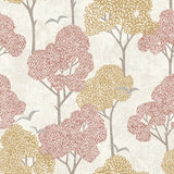 4066-26544 Lykke Coral Textured Tree Wallpaper