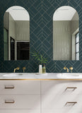 4066-26546 Sander Slate Geometric Wallpaper