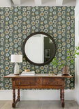 4066-26553 Sisu Grey Floral Geometric Wallpaper