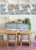 4066-26555 Fika Blue Blissful Birds & Blooms Wallpaper