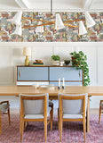 4066-26556 Fika Mustard Blissful Birds & Blooms Wallpaper