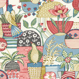 4066-26557 Fika Rose Blissful Birds & Blooms Wallpaper