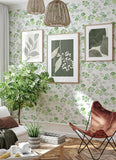4066-26565 Jonah Light Green Leaf Trail Wallpaper