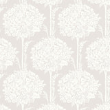  4074-26623 Zaria Lavender Topiary Wallpaper
