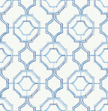 4081-26314 Gallina Blue Trellis Wallpaper