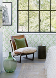 4081-26316 Gallina Green Trellis Wallpaper