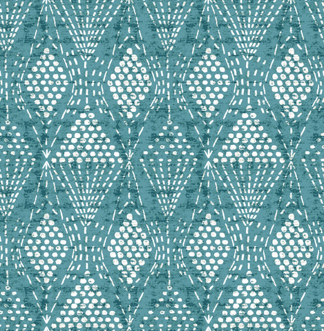 4081-26318 Grady Teal Dotted Geometric Wallpaper