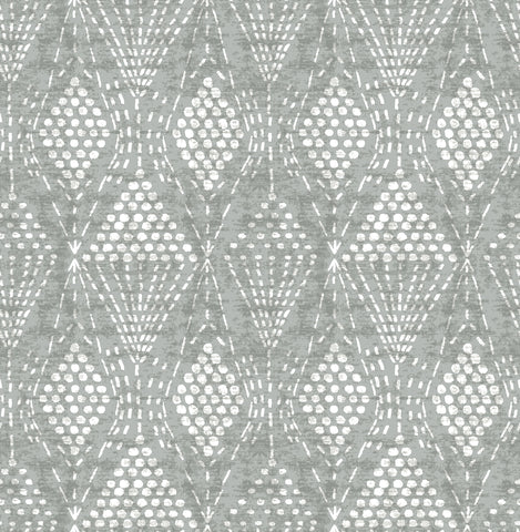 4081-26322 Grady Grey Dotted Geometric Wallpaper