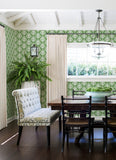 4081-26331 Keaton Green Medallion Wallpaper