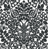 4081-26337 Marni Black Fruit Damask Wallpaper