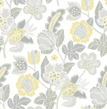  4081-26341 Jana Light Grey Jacobean Wallpaper