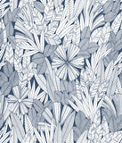 4081-26342 Bannon Blue Leaves Wallpaper