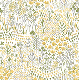 4081-26348 Chilton Yellow Wildflowers Wallpaper