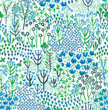 4081-26350 Chilton Blue Wildflowers Wallpaper
